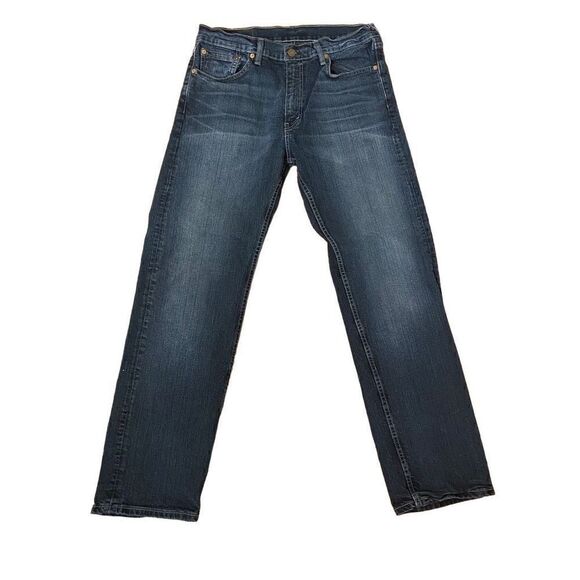 Levi’s 505 Straight Leg Men’s Jeans Dark Wash Size 33x32 - Picture 1 of 5